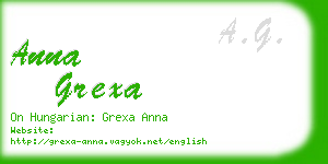 anna grexa business card